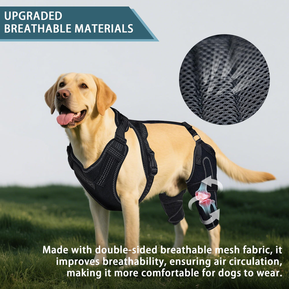 HAPPYHAO knee brace 360-degree compression supports joints while maintaining mobility.