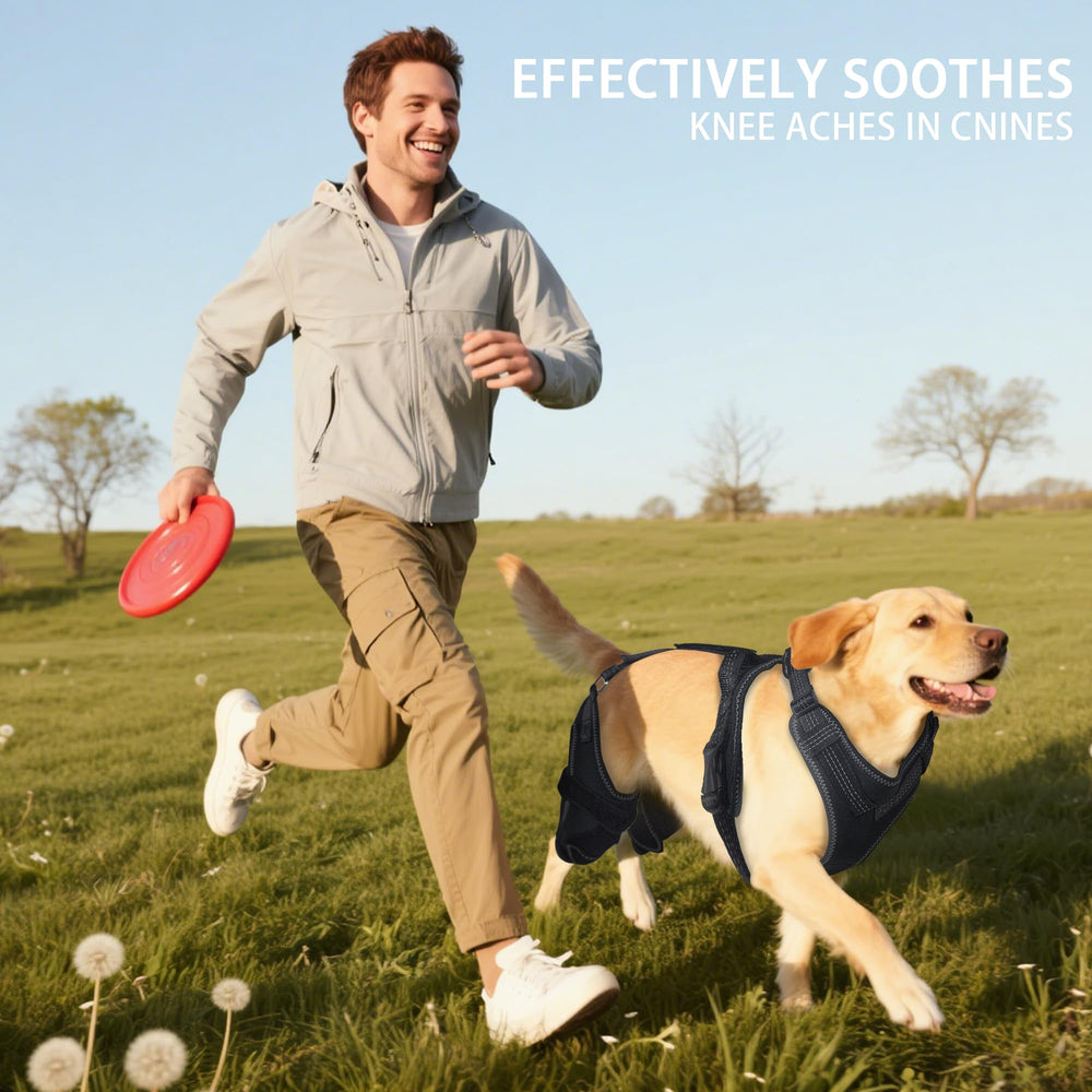 HAPPYHAO knee brace soft neoprene material cushions joints during daily activity.