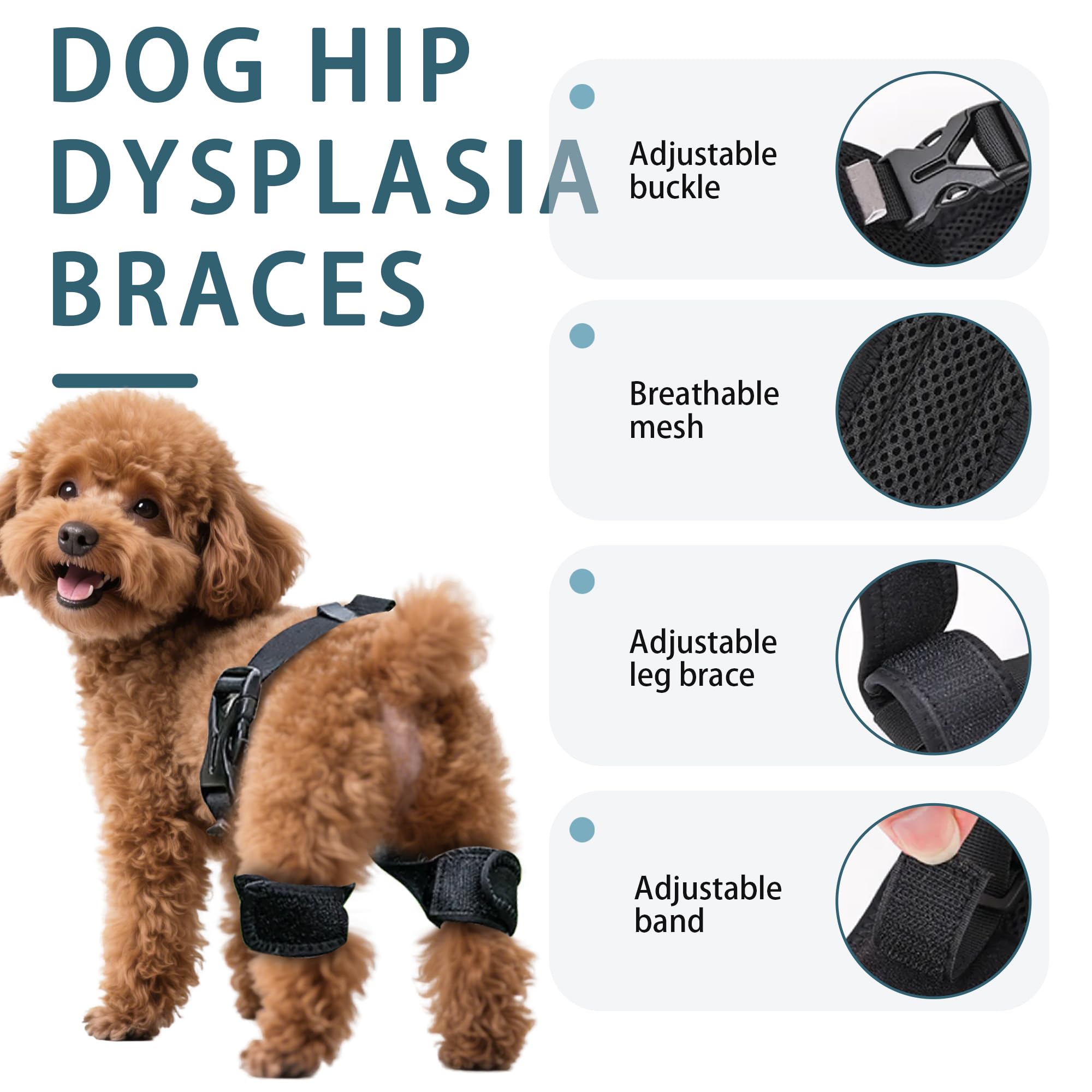 HAPPYHAO back-strap design makes easy-on, quick-fit wearing