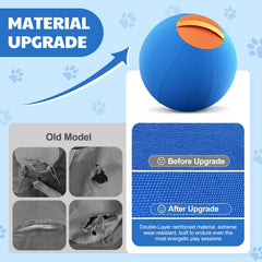 Happypaw 18in Herding Ball tear-proof cover, designed for long-lasting outdoor fetch.