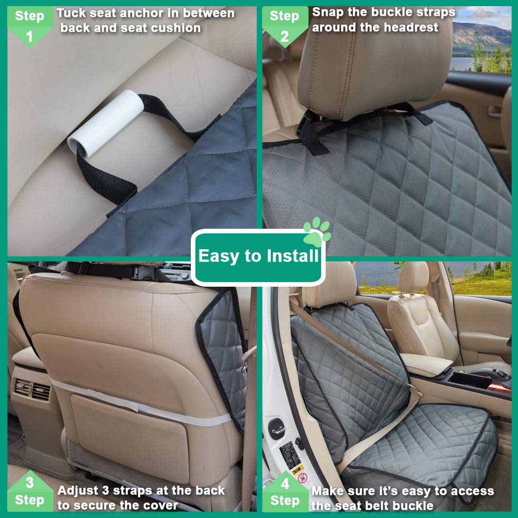 HAPYFOST easy-install design uses headrest buckles and seat anchors.