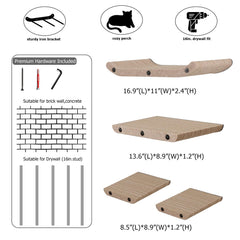 HAPYKITYS maximize-space vertical cat walkways; compact setup fits smaller rooms.