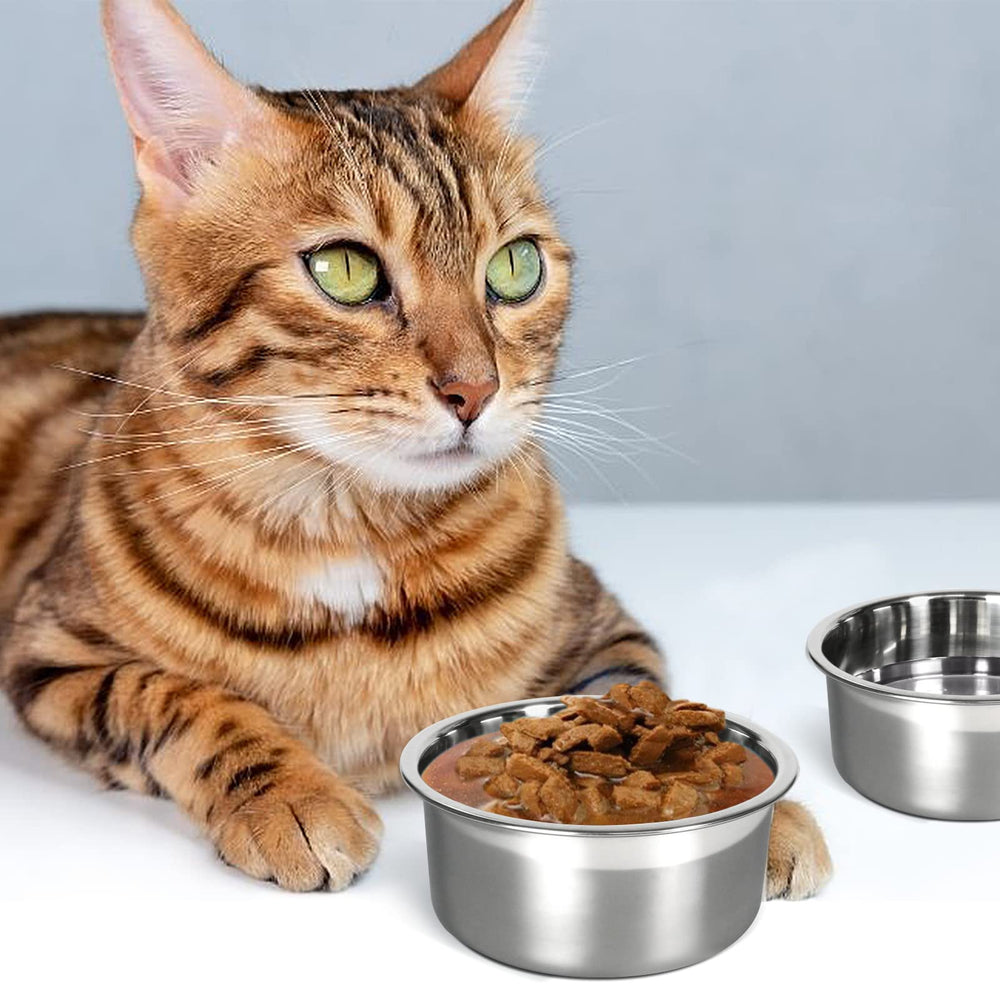 Harhana Kennel Water Bowl 2-pack secure mounting with rotating bracket.