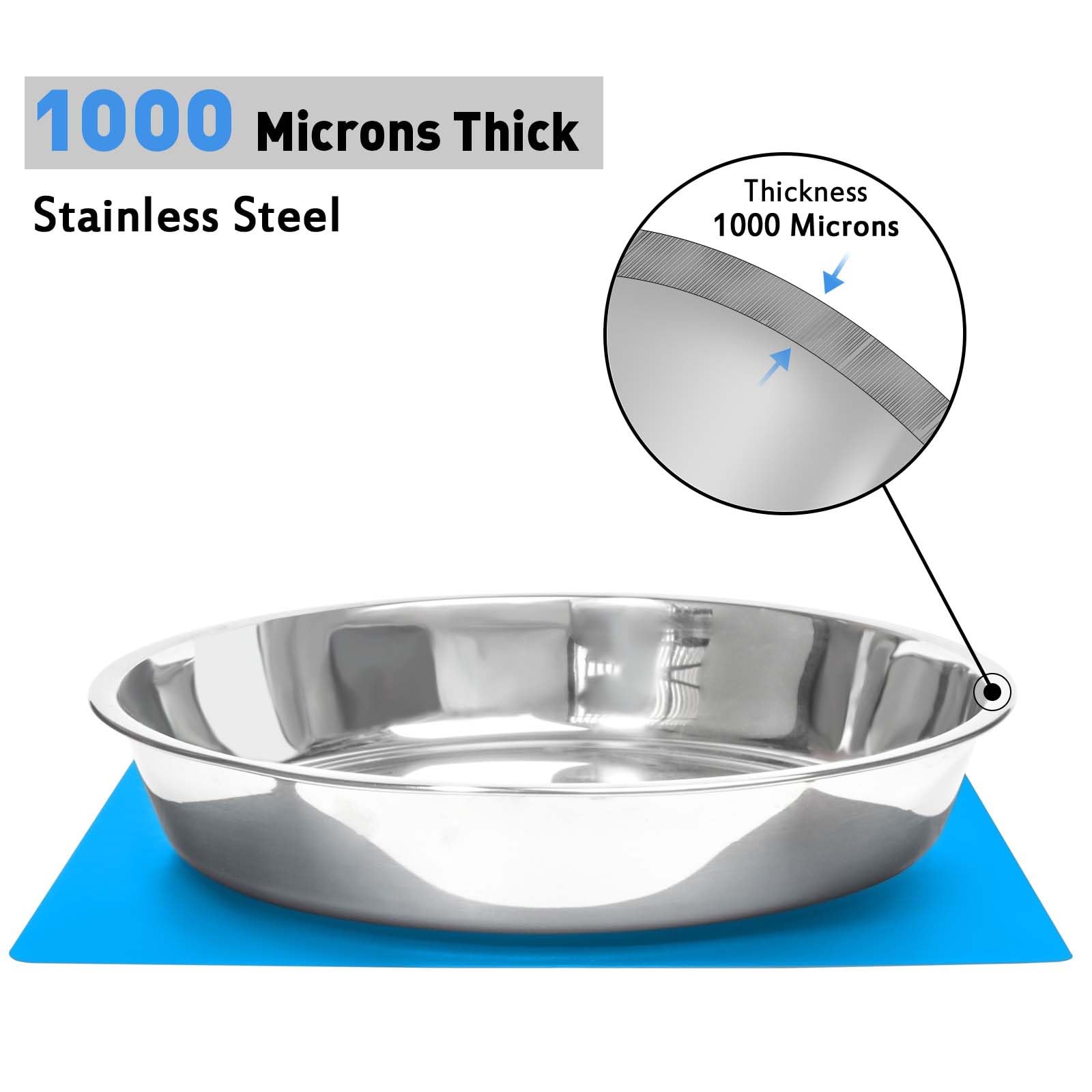 Harhana shallow bowls include non-slip pads to reduce spills