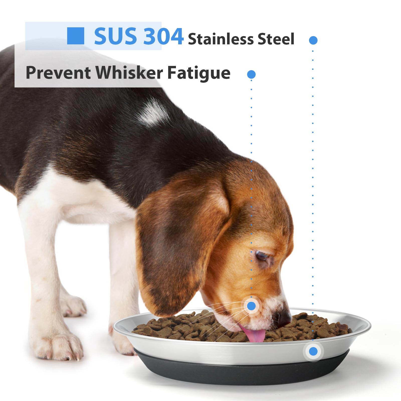 Harhana tazón para perros con base antideslizante de silicona.