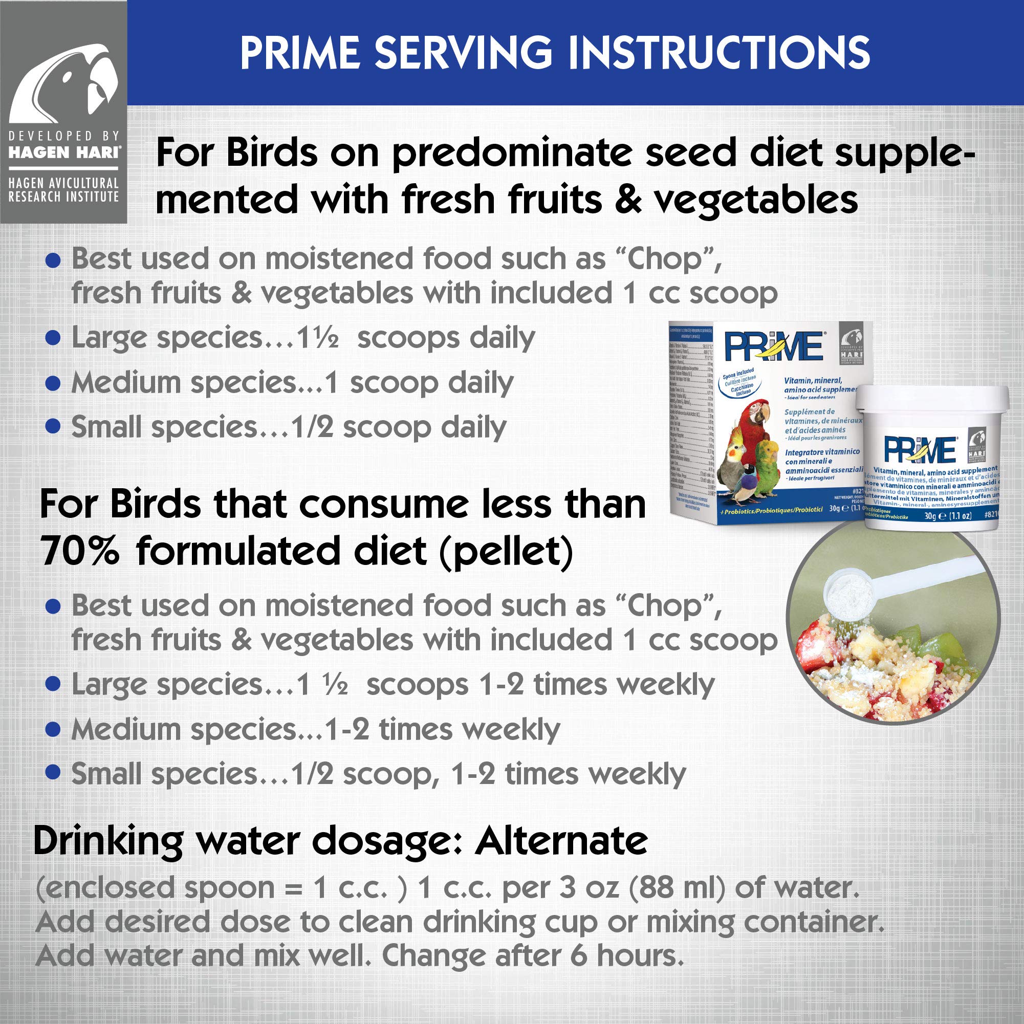 Hari Prime enzymes and acidifiers aid digestion for better nutrient use.