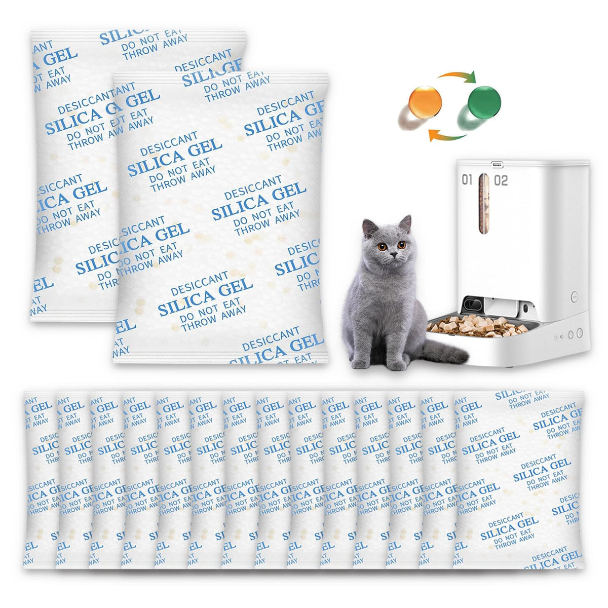 Harich CurLife desiccant packs color-indicating beads ensuring dry pet food