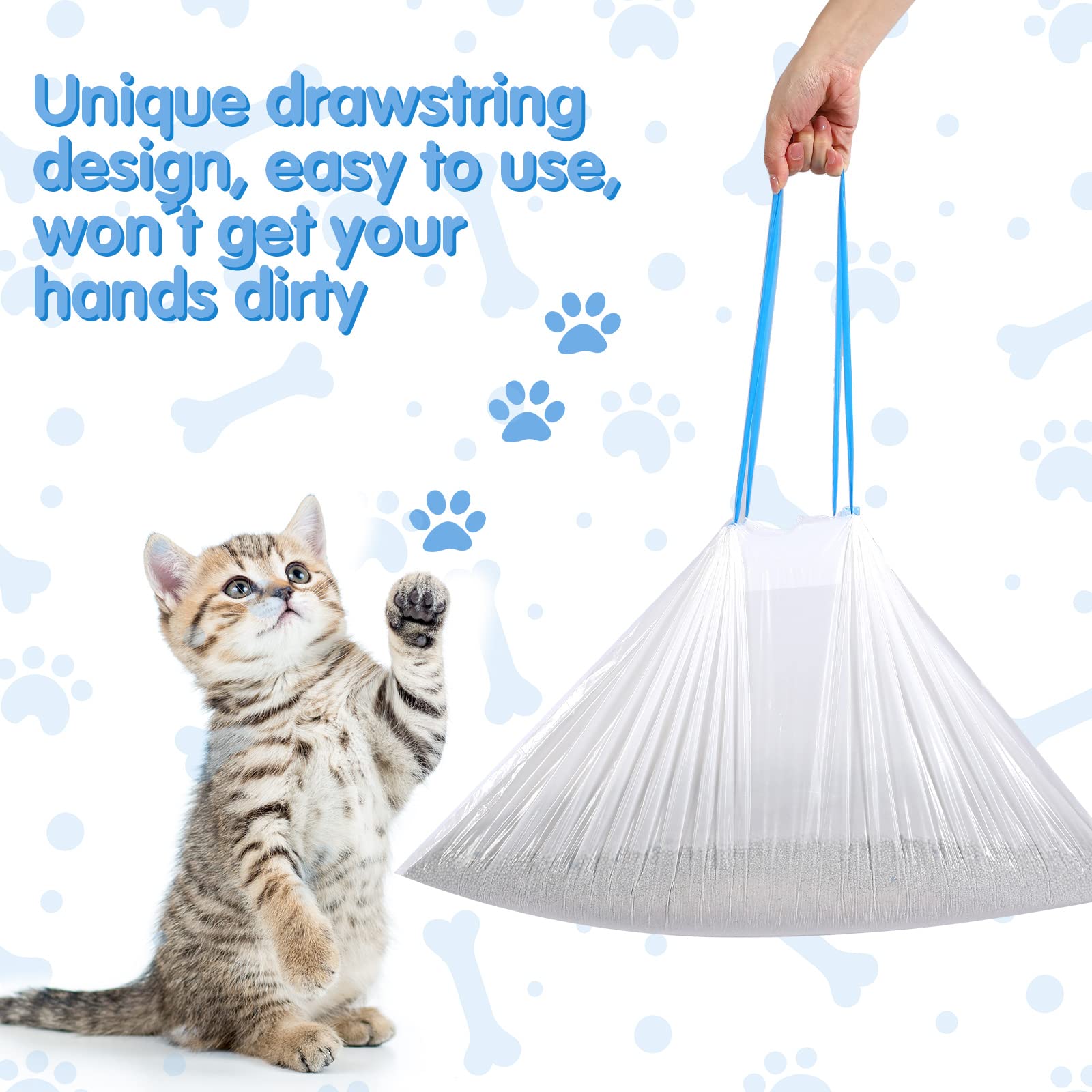 Harloon bulk-litter-box-liner-pack suggests convenient weekly replacements