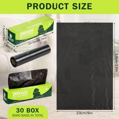 Harloon dog poop bags roll with perforations for easy tear cleanup
