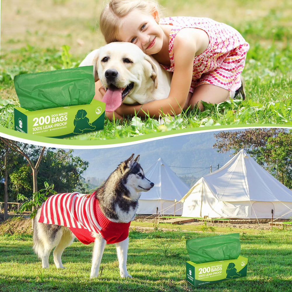 Harloon leak-proof extra-thick poop bags prevent messy cleanup.