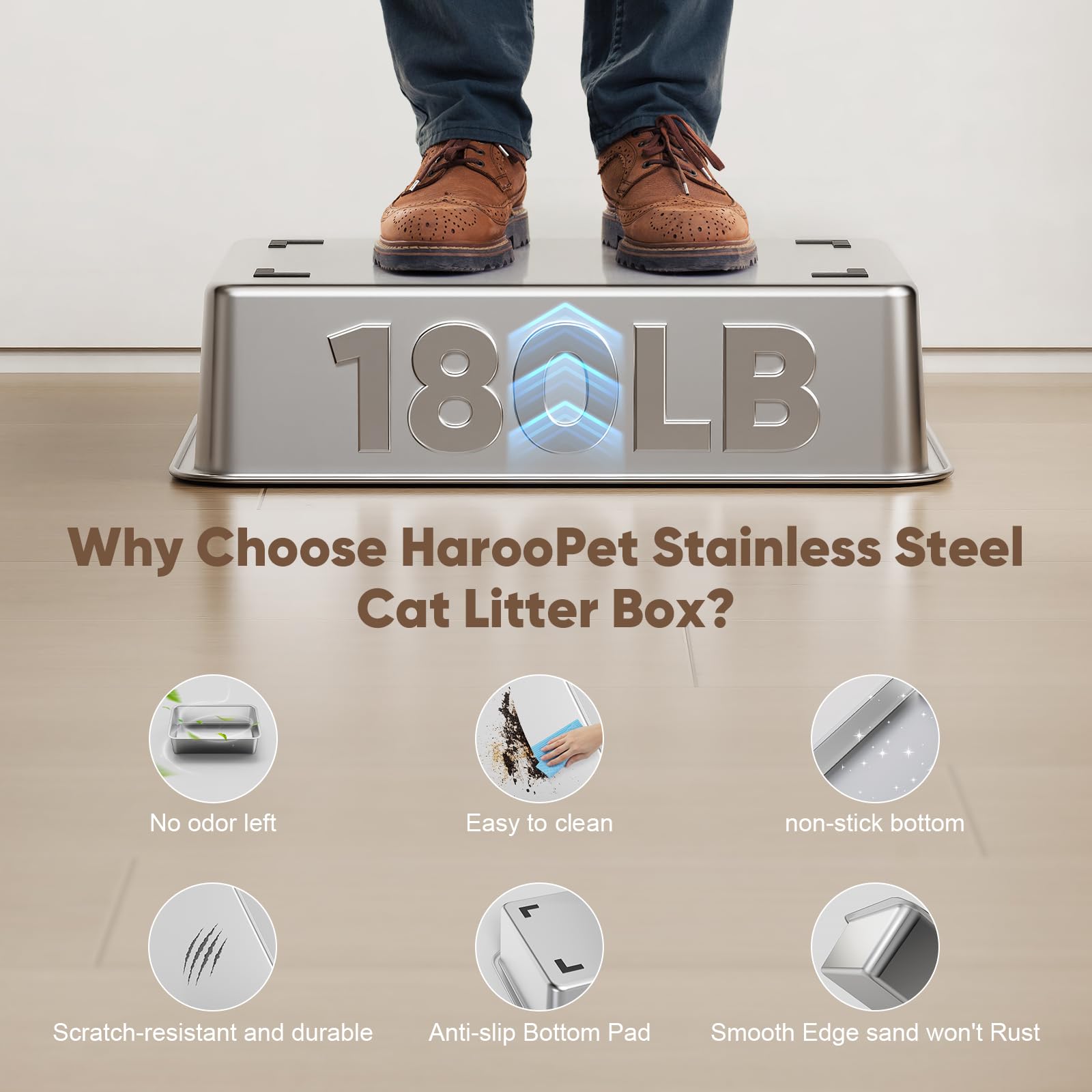 Haroopet XXL deodorizing compartment aids odor control
