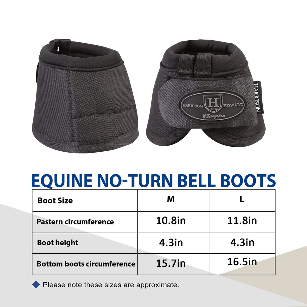 Harrison Howard bell boots large size fit for Cob and Full sizes