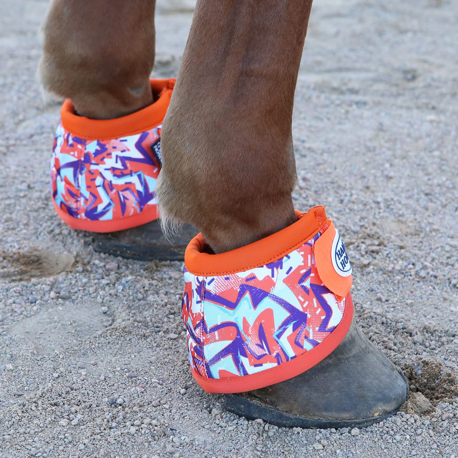 Harrison Howard bell boots with secure touch tape to stay in place