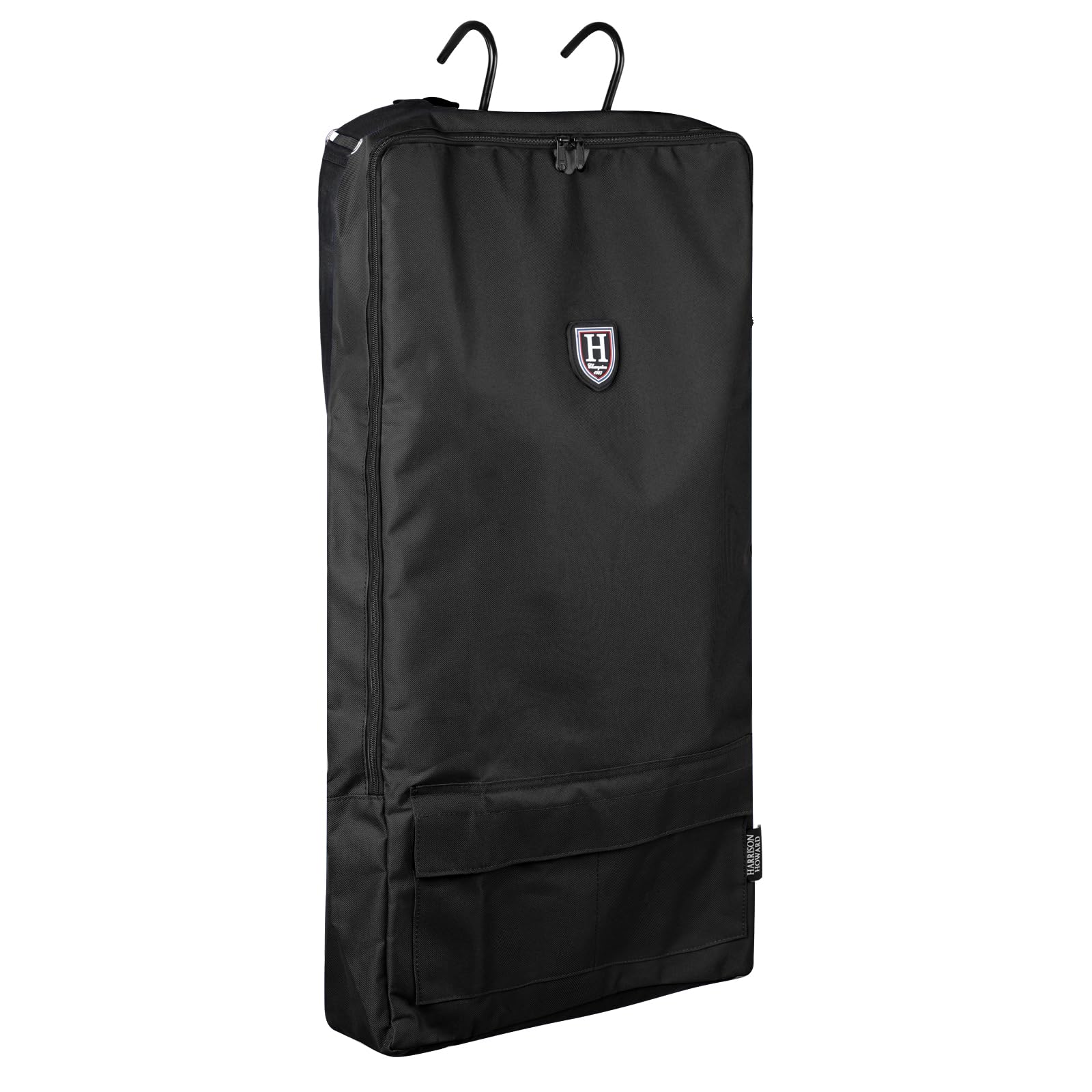 Harrison Howard Bridle/Halter Bag waterproof fabric in piano black for travel weather protection.