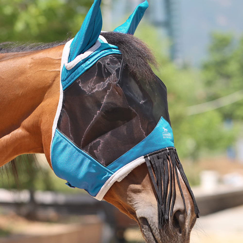 Harrison Howard CareMaster nose fringe close-up adds protection and keeps visibility clear.