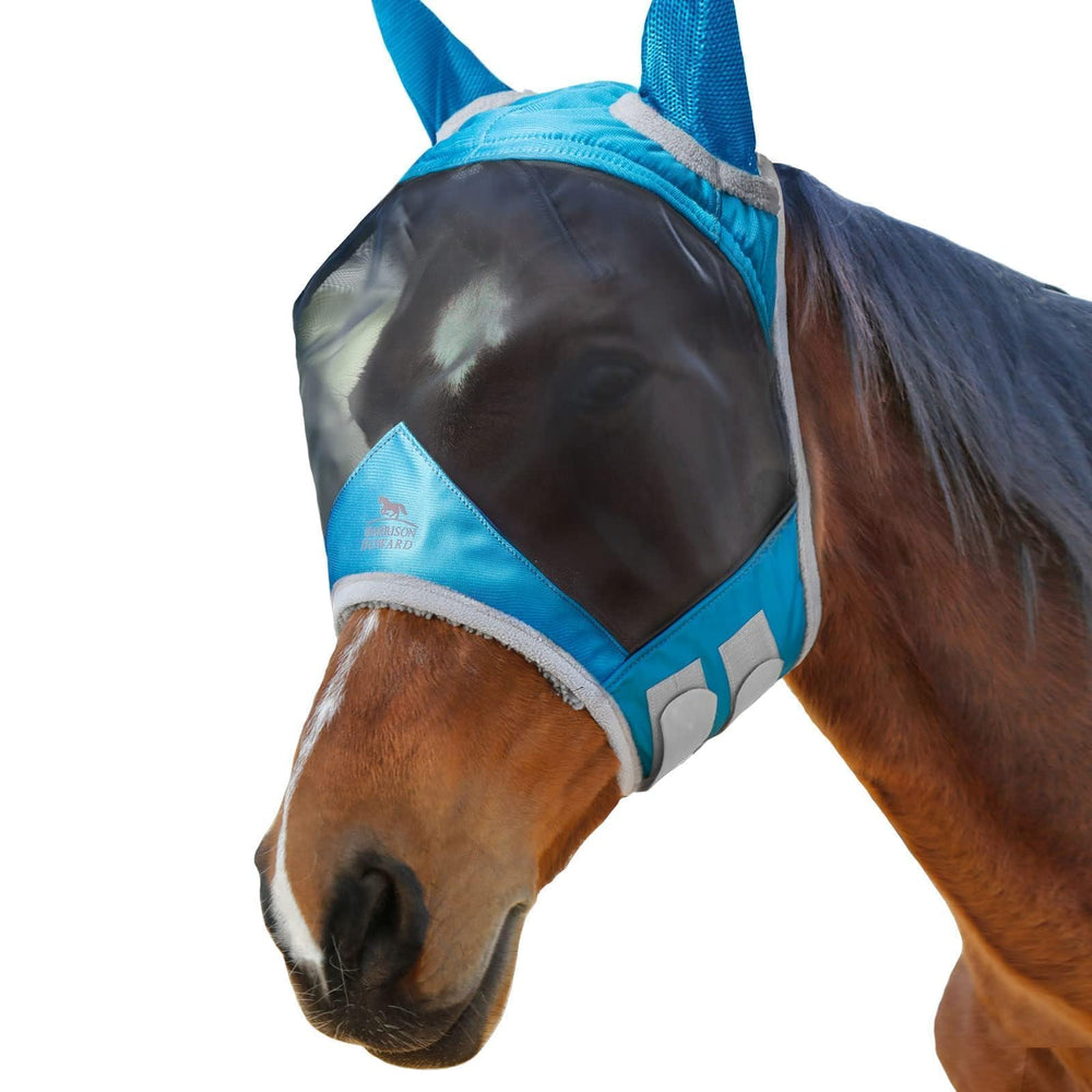 Harrison Howard CareMaster Pro luminous fly mask bridle-attachment friendly design for easy use.