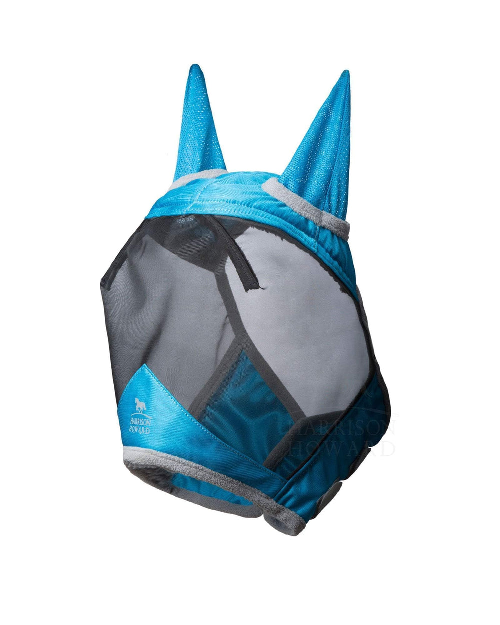 Harrison Howard CareMaster Pro luminous fly mask side view showing breathable mesh and comfort.