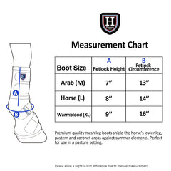 Harrison Howard leg guard with fleece edges preventing rubs during activity.
