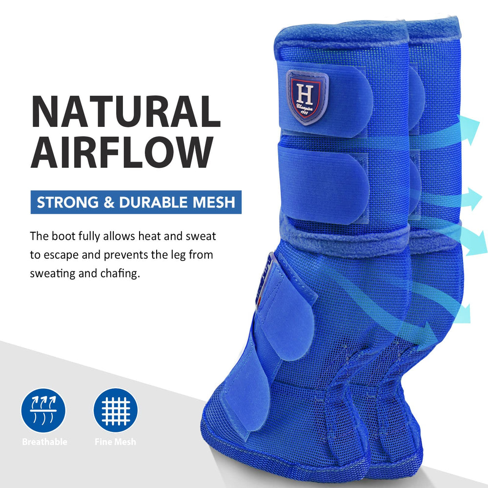 Harrison Howard leg guard side view highlights ventilation.