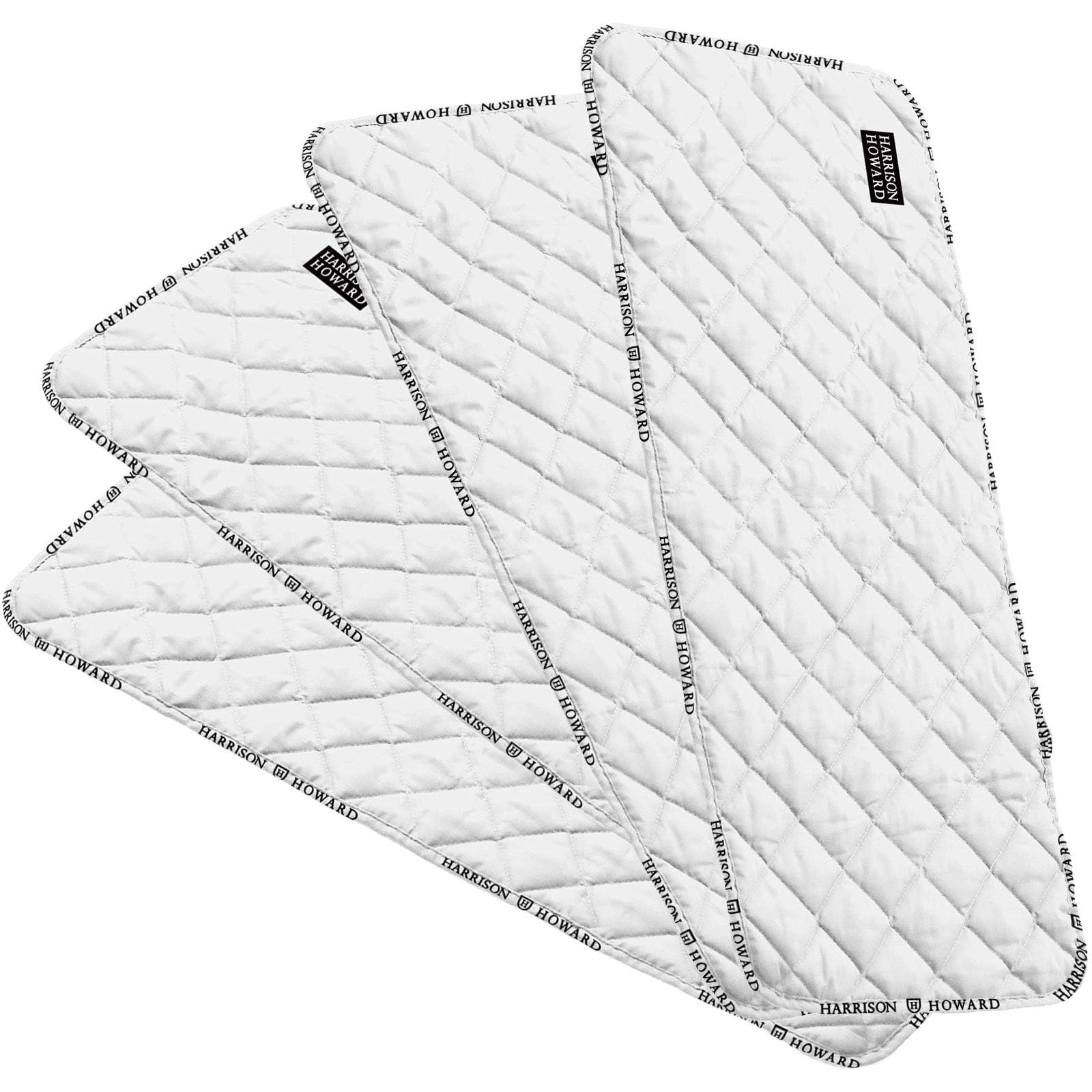 Harrison Howard medicine leg wrap quilted on a horse leg for protection.