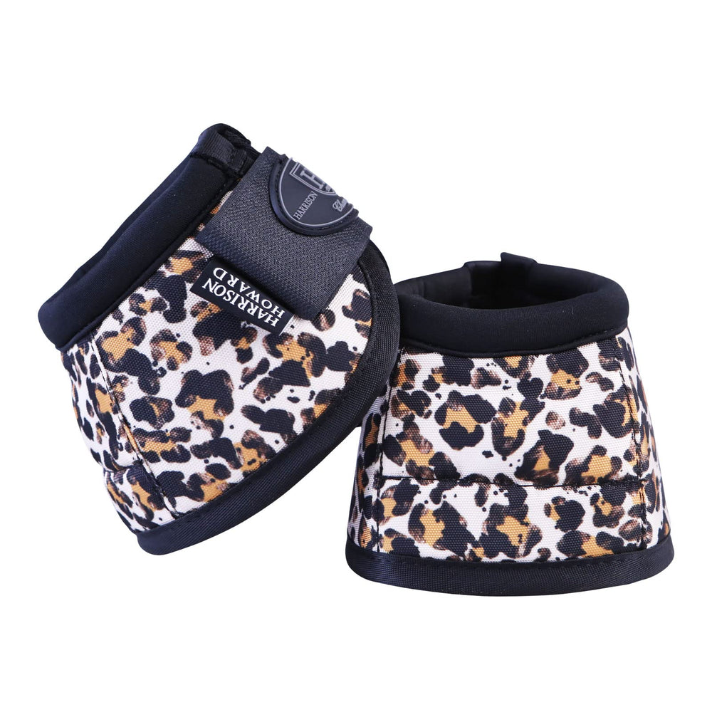 Harrison Howard leopard-print pair pack shows vibrant options to coordinate with other tack.