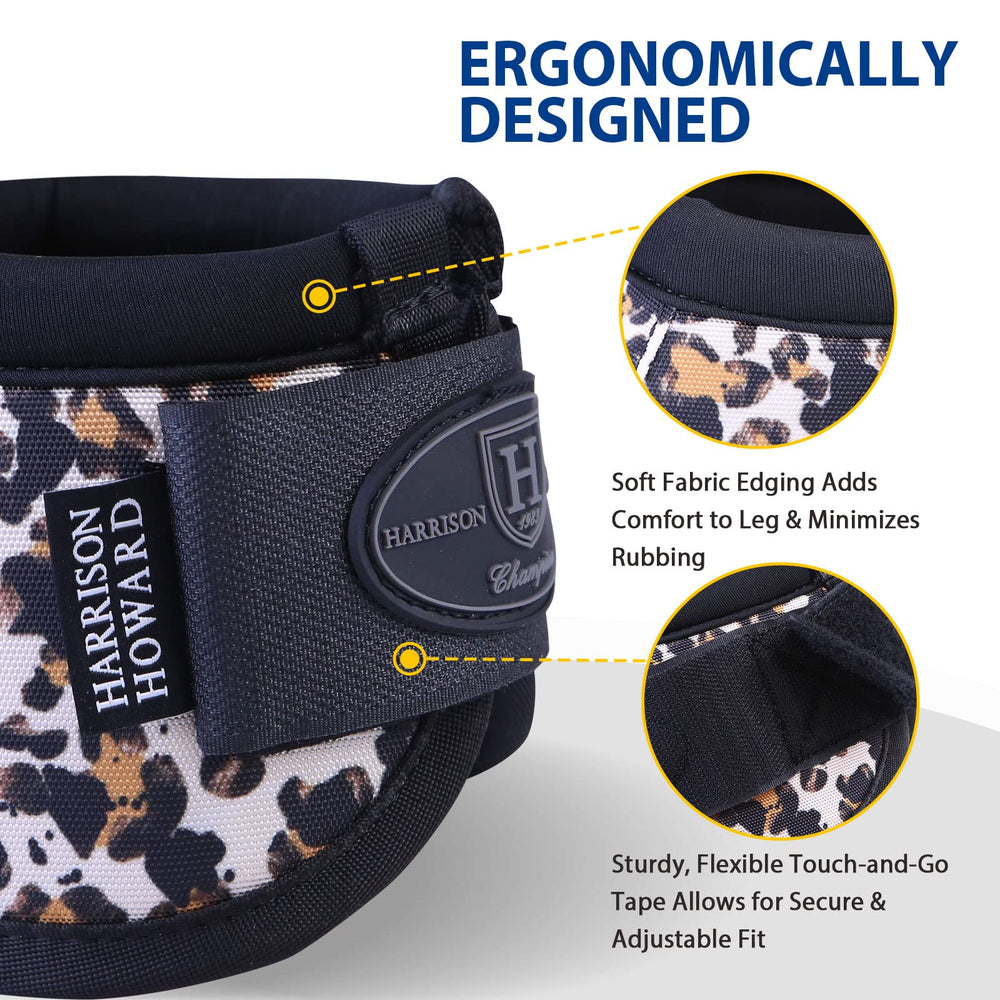 Harrison Howard secure-touch-tape shows adjustable, sturdy fastenings that won’t loosen during long rides.