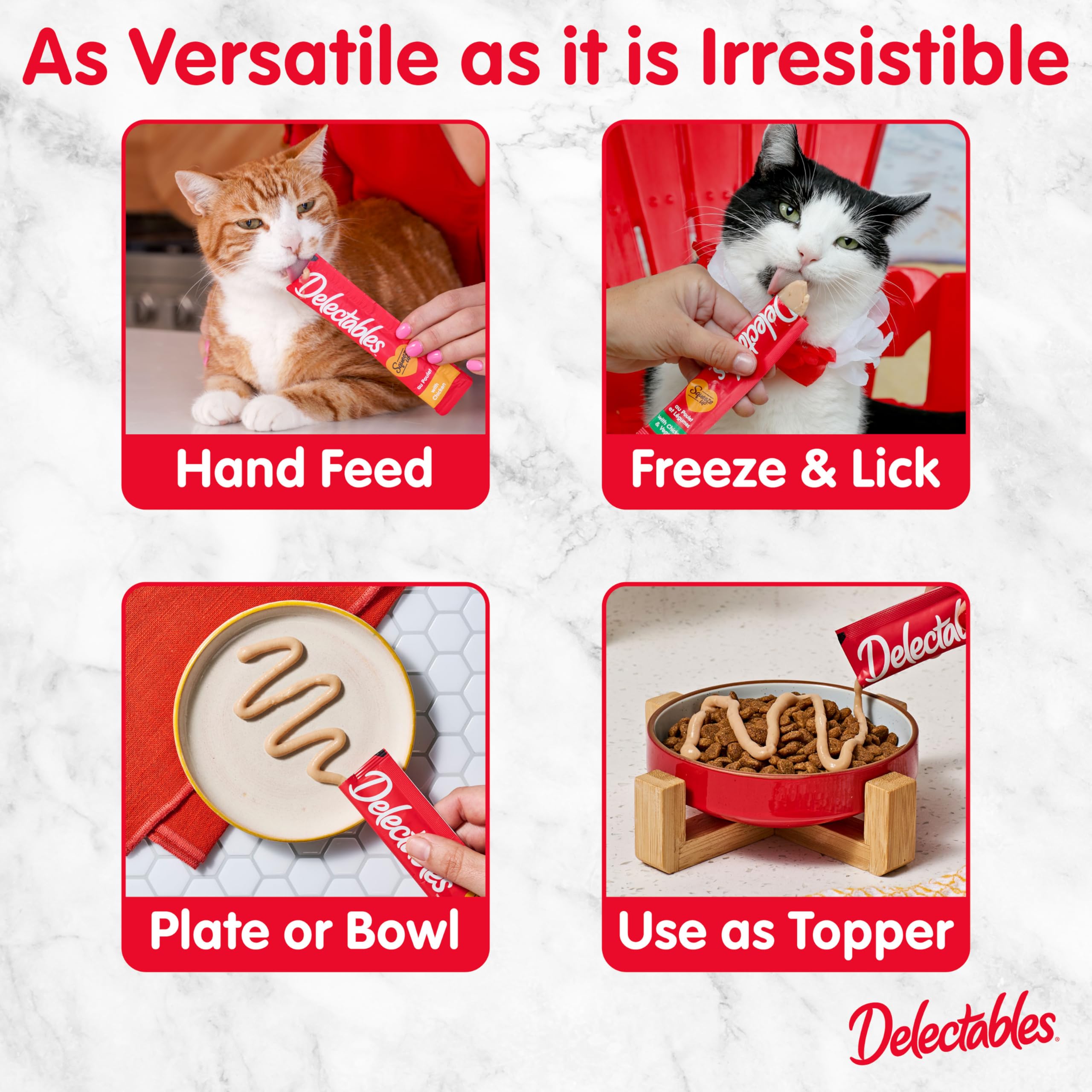 Hartz Delectables Squeeze Up creamy puree texture closeup for cats