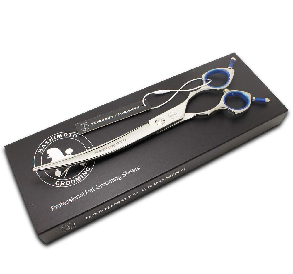 HASHIMOTO face-paws grooming scissors ideal for rounding heads and trimming tails.