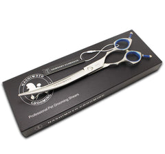 HASHIMOTO face-paws grooming scissors ideal for rounding heads and trimming tails.