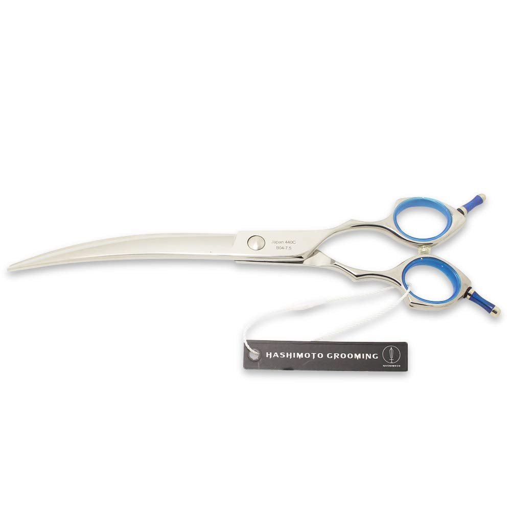HASHIMOTO lightweight pet shears reduce hand fatigue during long grooming sessions.