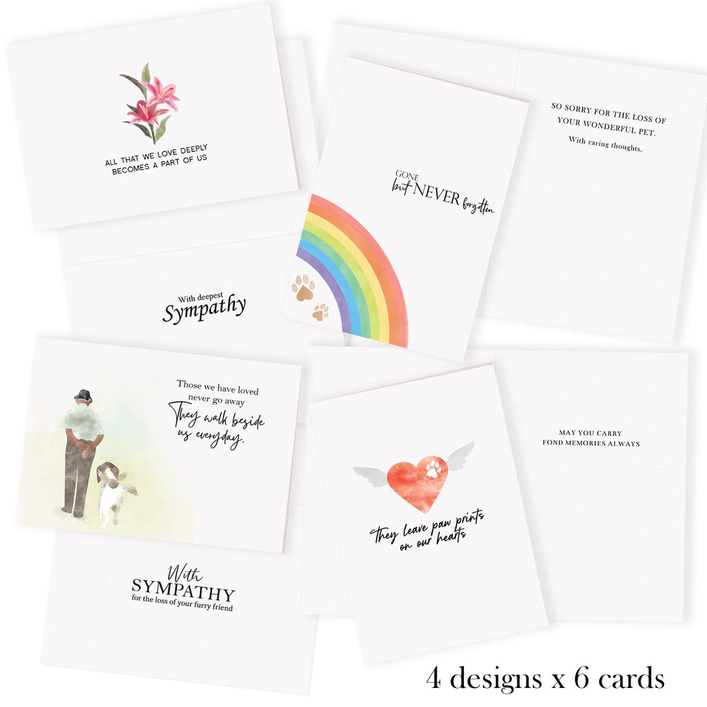 Hat Acrobat pet sympathy card design 2 on premium stock for condolence notes