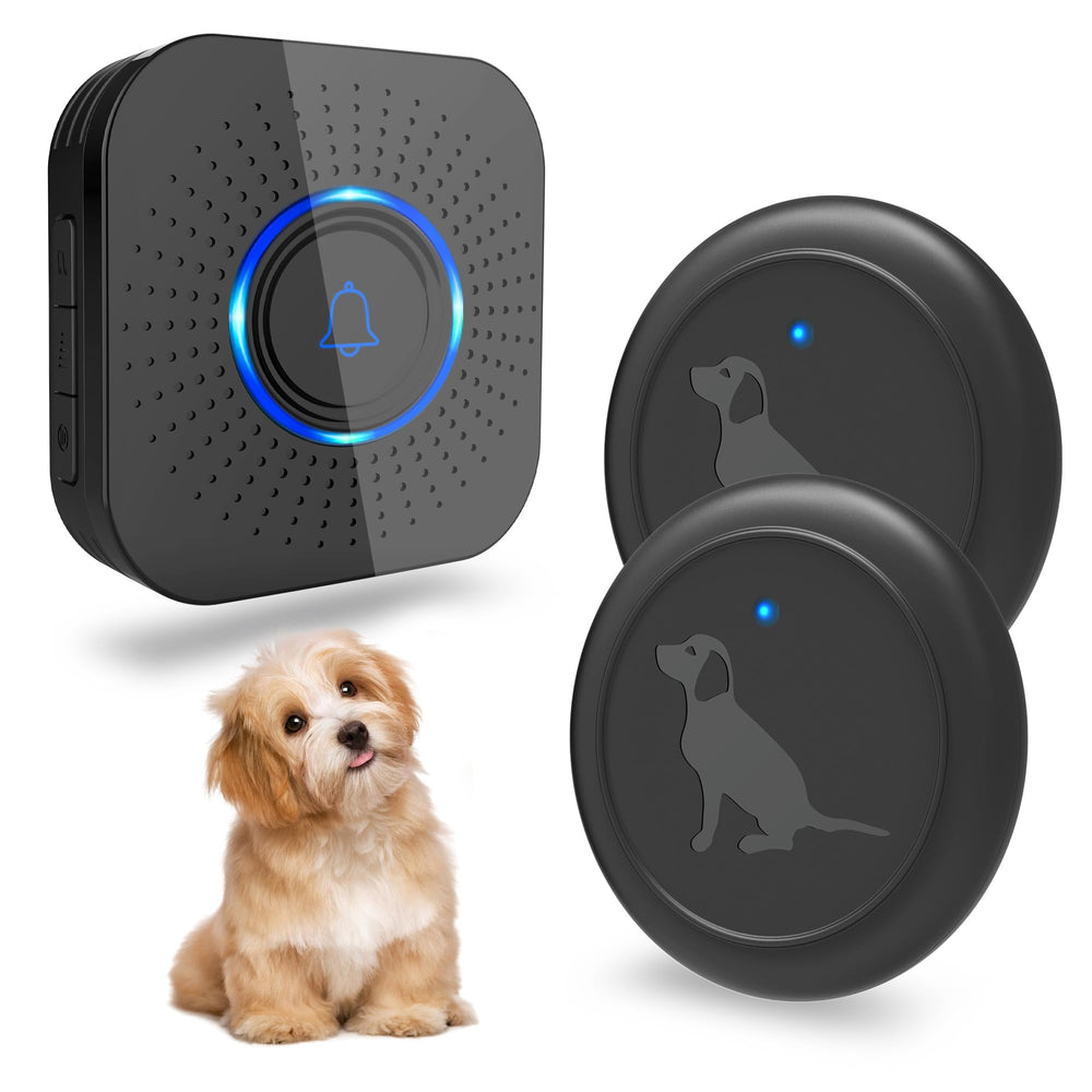 Hathever dog door bell receiver plugged into wall socket for reliable alerts.