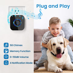 Hathever doorbell button outdoor with weather-ready design for all-weather use