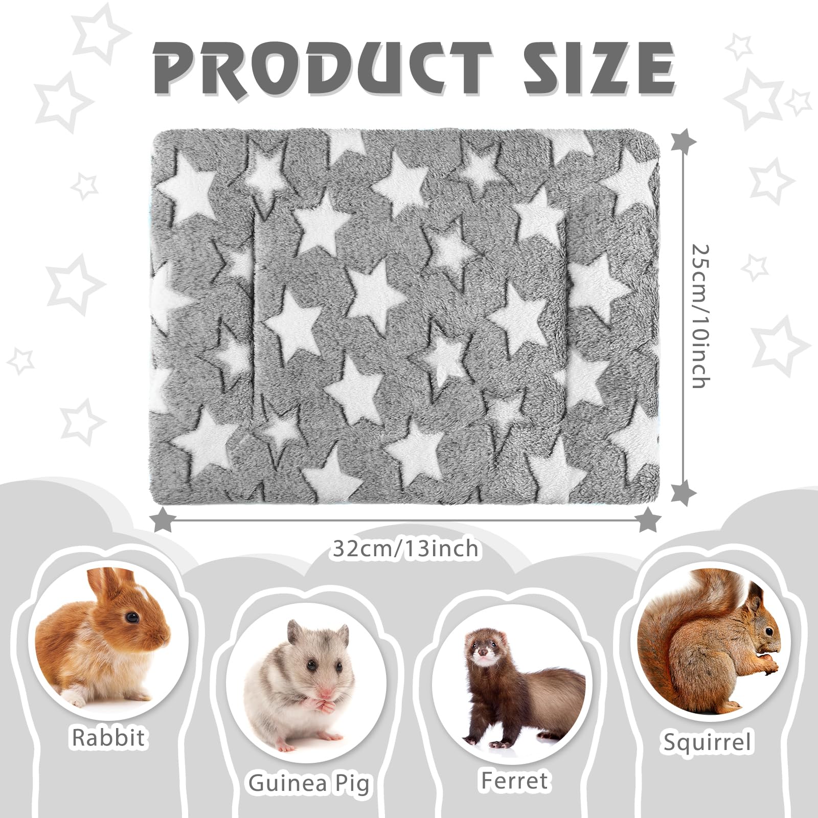 Haull plush cage liner provides warmth and cozy comfort for small pets.