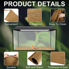 Haull reptile carpet soft, absorbent surface gentle on feet