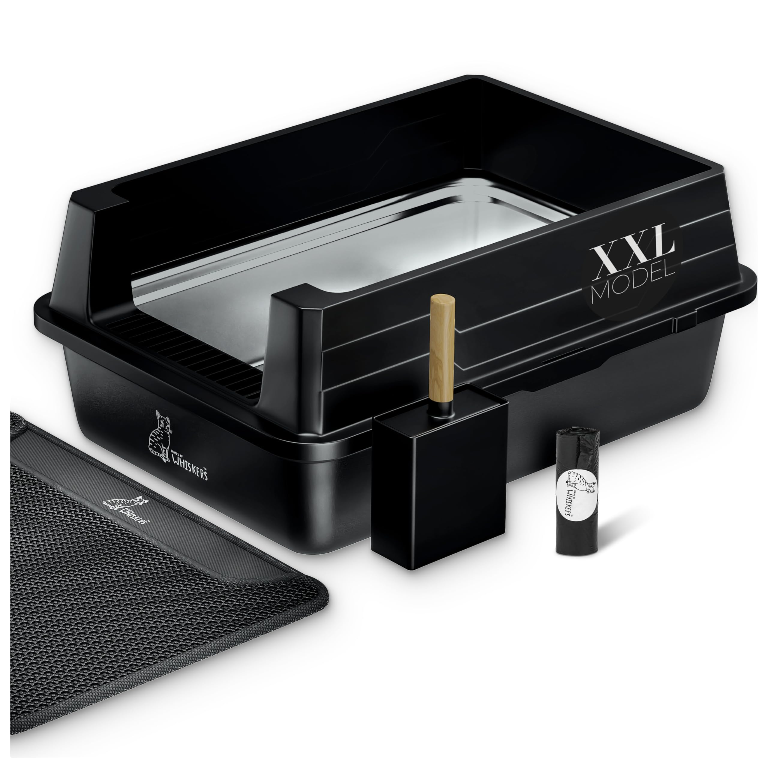 HAUS OF WHISKERS XXL stainless steel resists odors for a cleaner home
