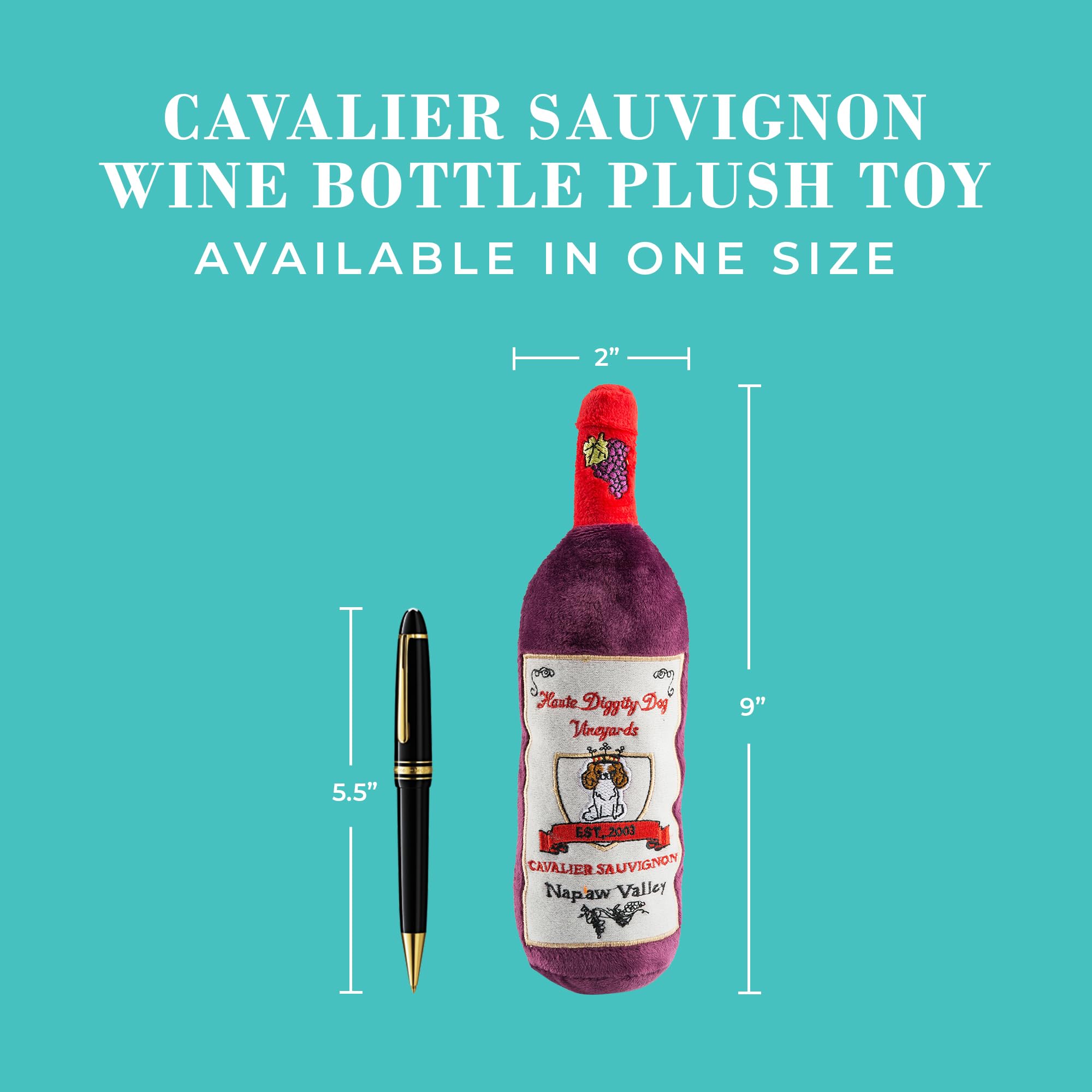 Haute Diggity Dog Cavalier Sauvignon machine-washable for easy cleaning between adventures
