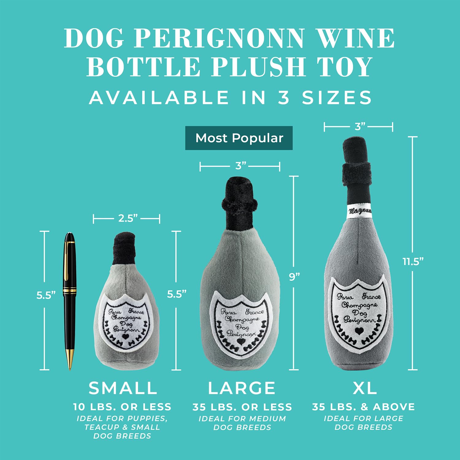 Haute Diggity Dog Champagne Perignonn embroidered details emphasize luxury parody during cuddle time.