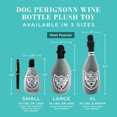 Haute Diggity Dog Champagne Perignonn embroidered details emphasize luxury parody during cuddle time.