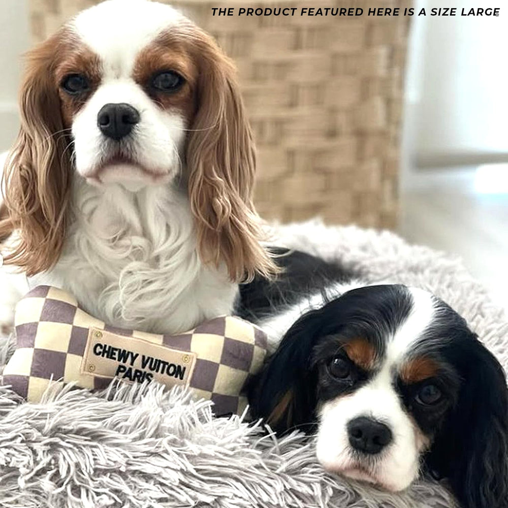 Haute Diggity Dog Checker Chewy Vuiton Bone large size fits all breeds