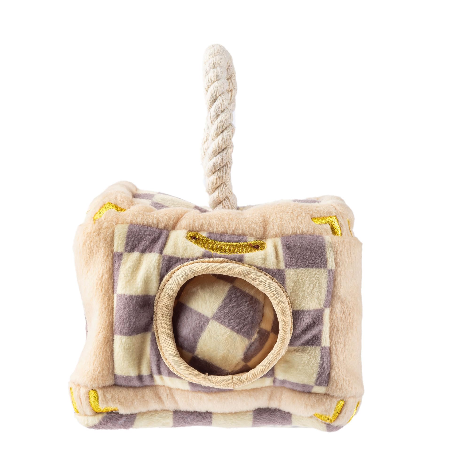 Haute Diggity Dog trunk squeaker engages dogs during fetch and cuddle sessions.