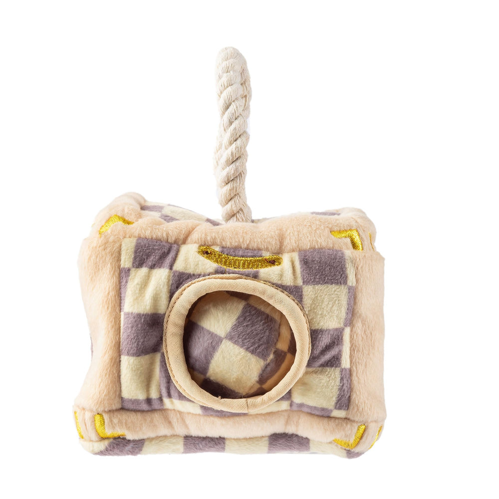 Haute Diggity Dog trunk squeaker engages dogs during fetch and cuddle sessions.