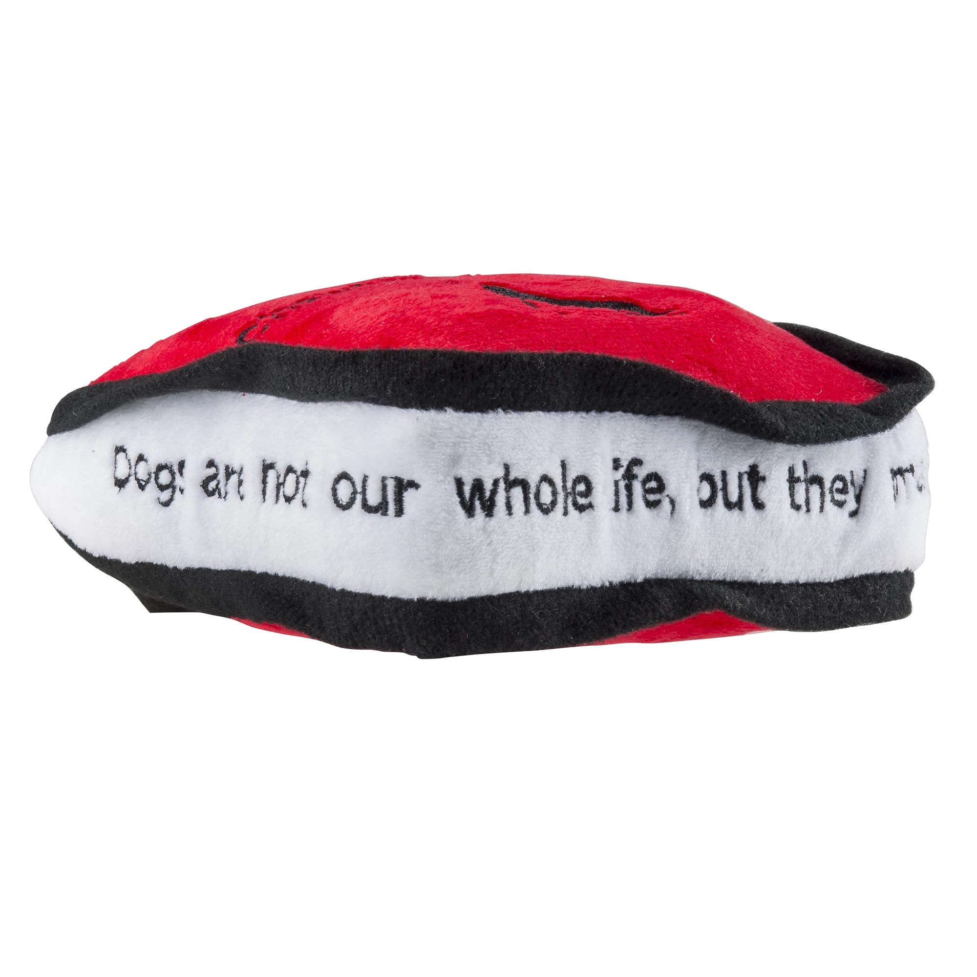 Haute Diggity Dog Chewlulemon Tote embellished detail promotes stylish playfulness during toy battles.
