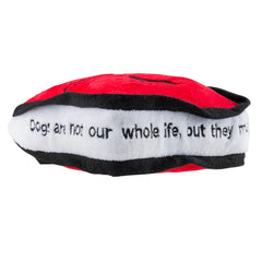 Haute Diggity Dog Chewlulemon Tote embellished detail promotes stylish playfulness during toy battles.