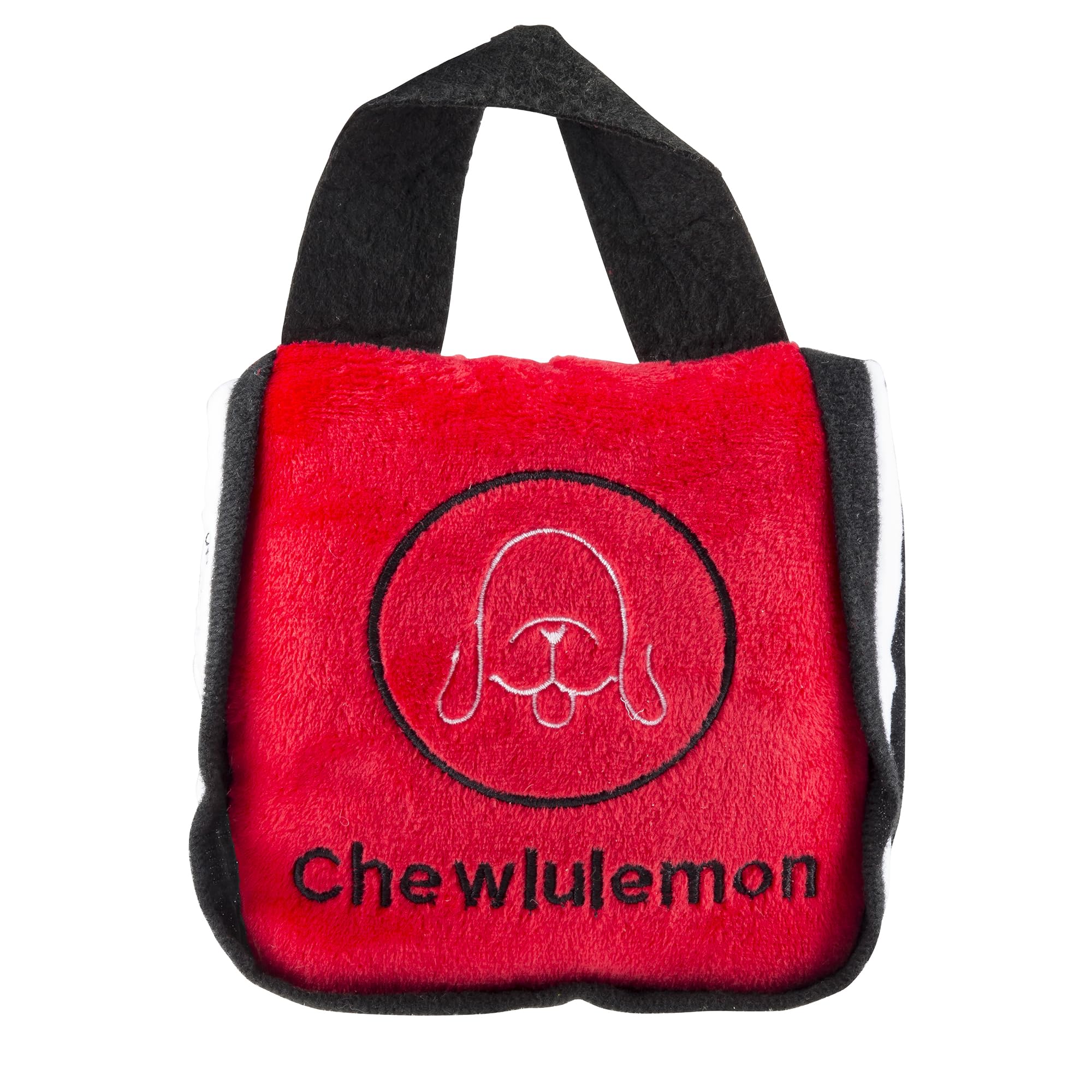 Haute Diggity Dog Chewlulemon Tote front view with yoga-inspired design for interactive enrichment.