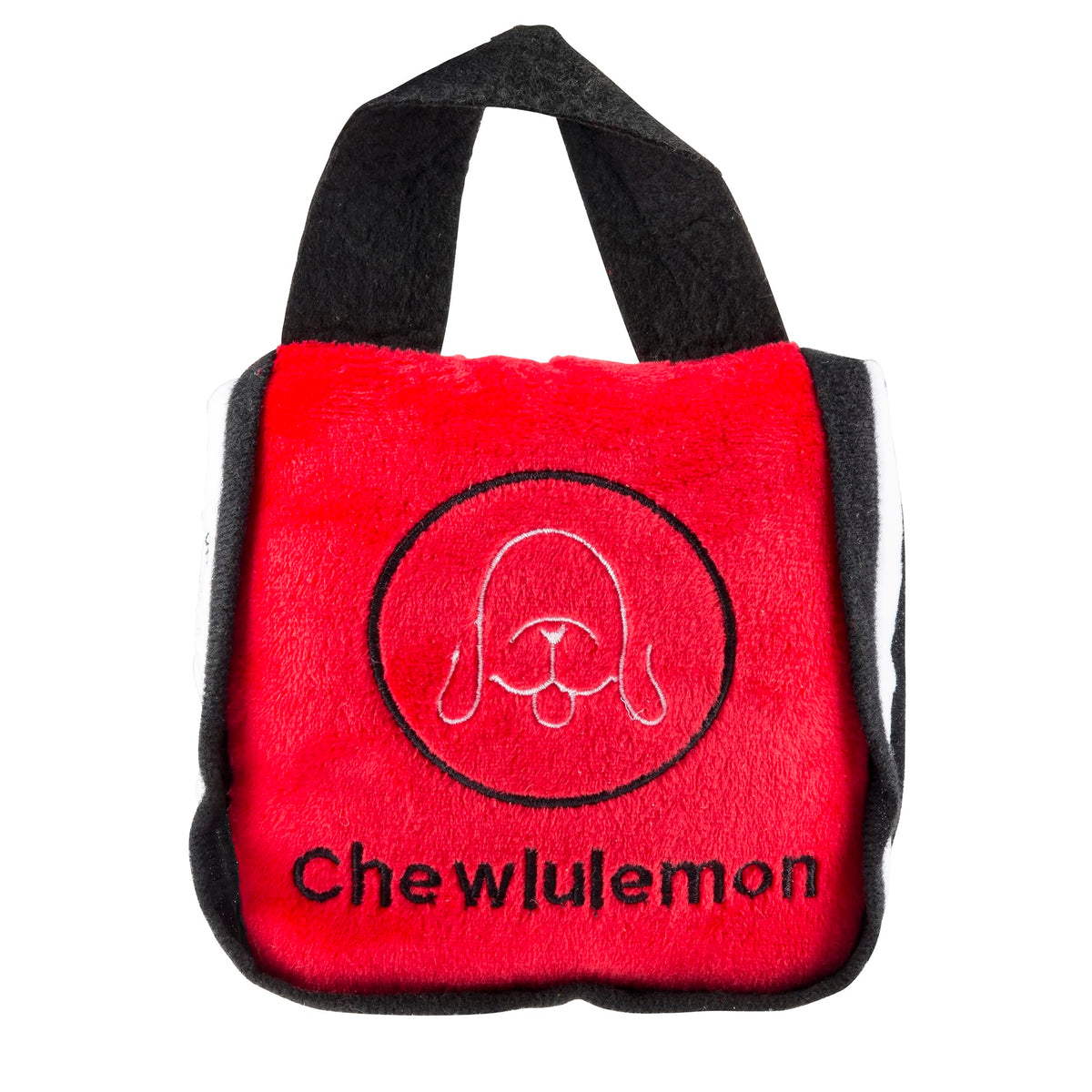 Haute Diggity Dog Chewlulemon Tote front view with yoga-inspired design for interactive enrichment.