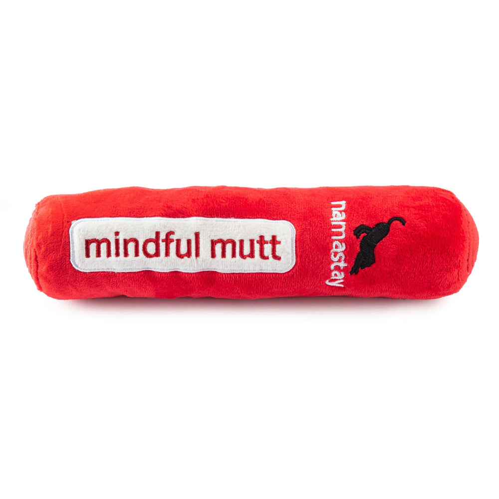 Haute Diggity Dog Chewlulemon Yoga Mat side view highlights bold colors for park style play.