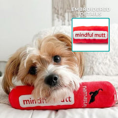 Haute Diggity Dog Chewlulemon Yoga Mat built in squeaker sparks interactive play.