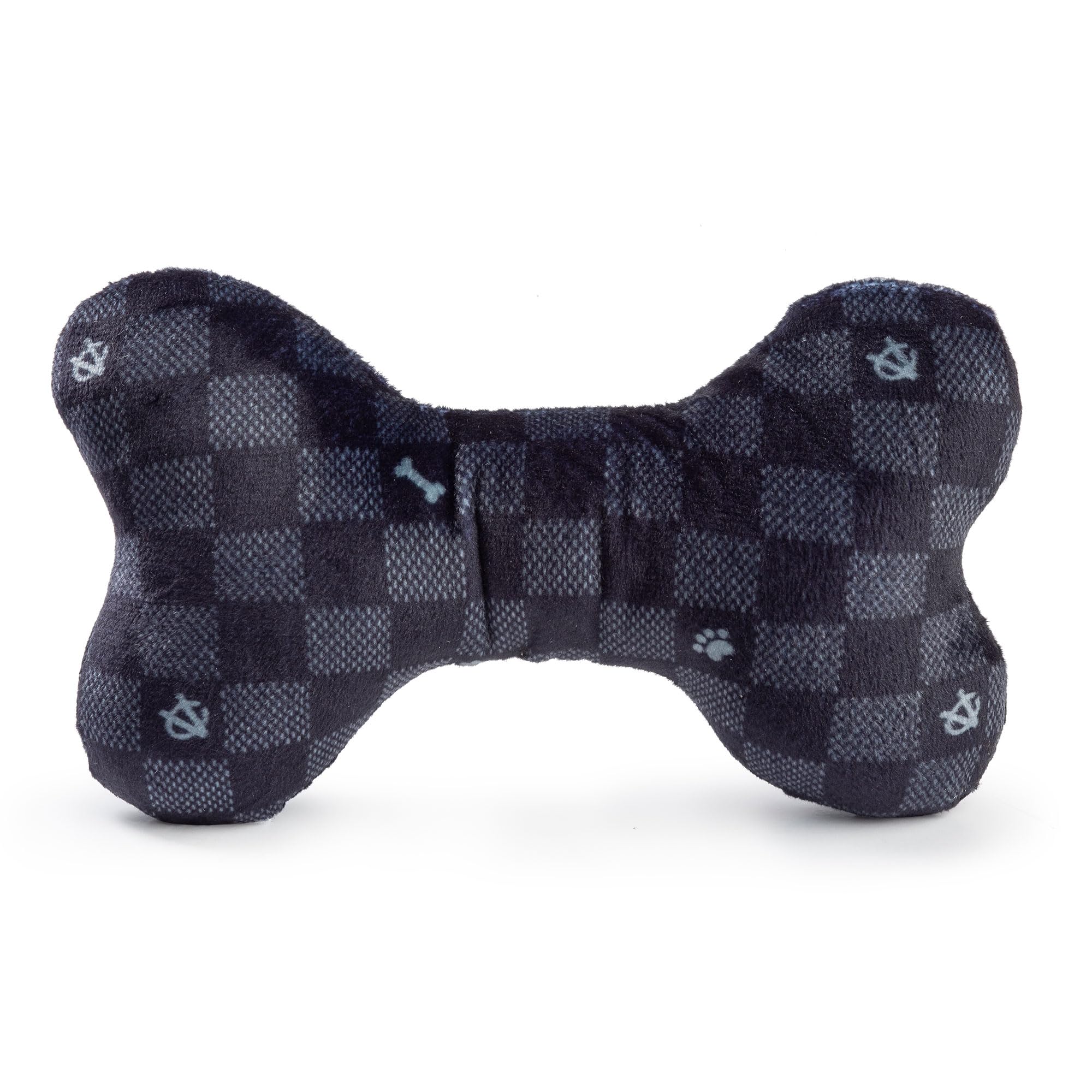 Haute Diggity Dog Chewy Vuiton Bone squeaker engages dogs during active play.