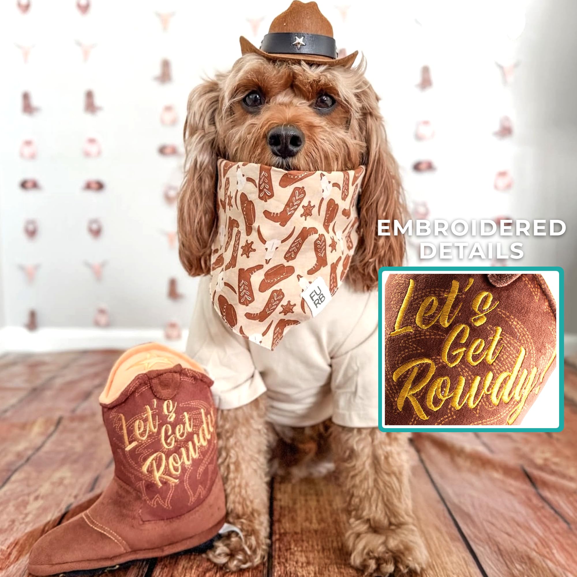 Haute Diggity Dog durable plush material for long-lasting dog toy sessions.